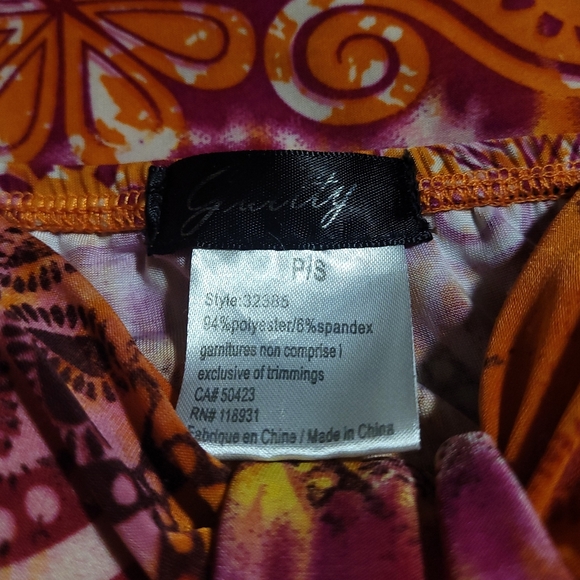 S | Strapless Ruched/Padded Boho Top - Picture 5 of 5